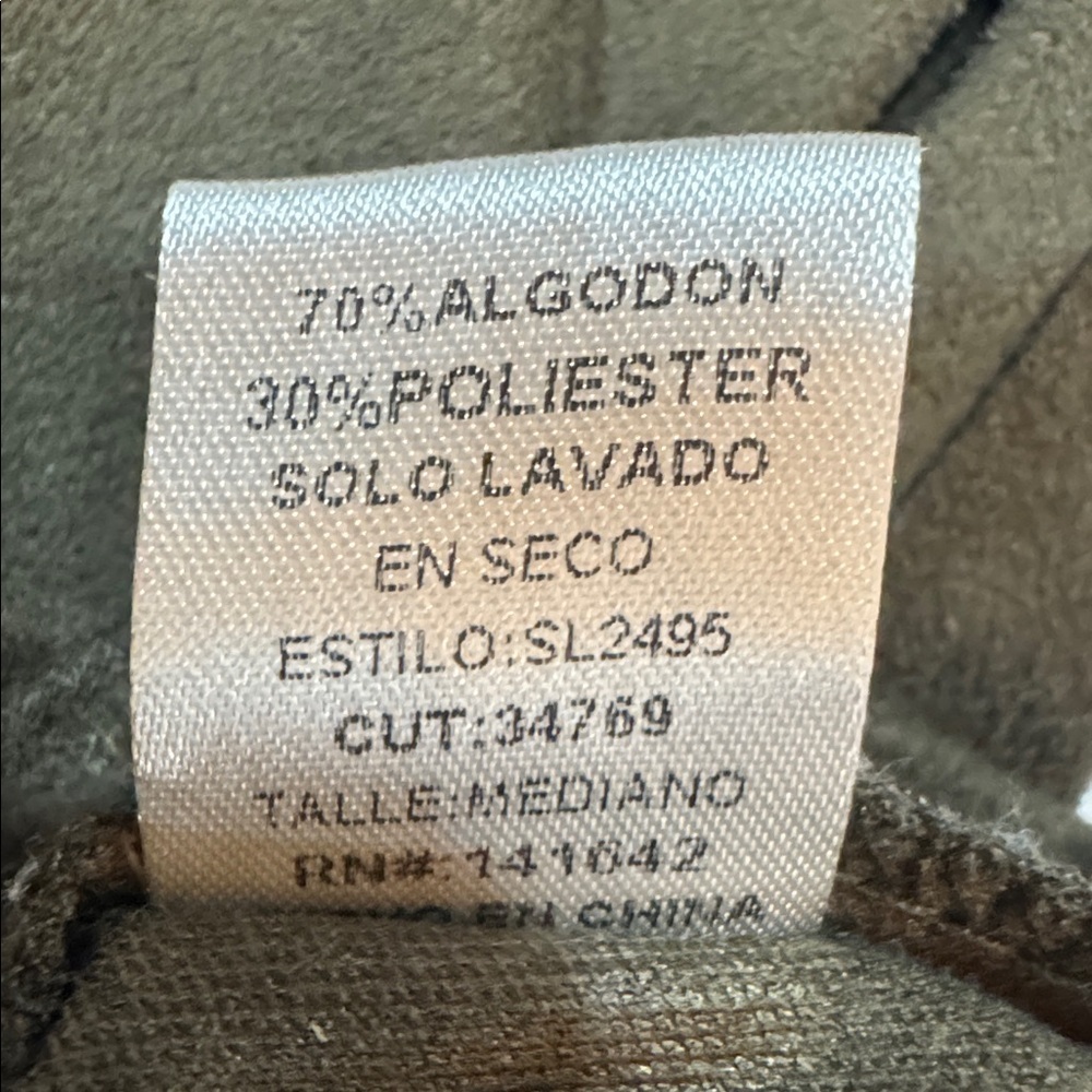 The Impeccable Pig Olive Cotton Blend Shift Dress Braided Cutout Boho M - Picture 6 of 7